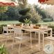 Sardinia Cream and Light Teak Outdoor Dining Room Set