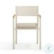 Sardinia Cream and Light Teak Outdoor Dining Chair Set of 2