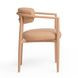 Annika Peach Performance Fabric Upholstered Outdoor Dining Chair