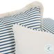Salty Blue Striped Outdoor Sofa