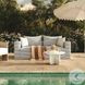 Salty Black Striped Outdoor Sofa