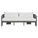 Alexa Black Rattan Performance Fabric Outdoor 80" Sofa