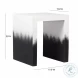 Matra Black and White End Table