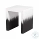 Matra Black and White End Table