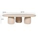 Rahul Cream Free Form Coffee Table