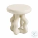 Maddie Cream Textured Side Table