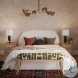 Arielle Olive And White Embroidered Bench