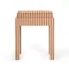Kora Terracotta Upholstered Accent Stool