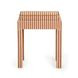 Kora Terracotta Upholstered Accent Stool