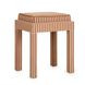 Kora Terracotta Upholstered Accent Stool