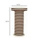 Lyra Natural and White Round Side Table