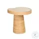 Felicia Natural Lilypad Tall Side Table