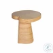 Felicia Natural Lilypad Short Side Table