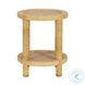 Amara Natural Rattan Round Side Table