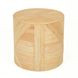 Matea Natural Round Cross Side Table