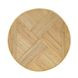 Matea Natural Round Cross Side Table