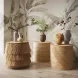 Matea Natural Round Cross Side Table