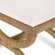 Kappa White Upholstered Accent Stool