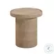Darcy Faux Travertine Concrete Side Table