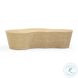 Slab Natural Seagrass Free Form Coffee Table