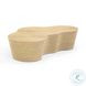 Slab Natural Seagrass Free Form Coffee Table