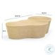 Slab Natural Seagrass Free Form Coffee Table