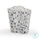 Slab Terrazzo Black and White Side Table