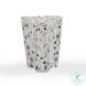 Slab Terrazzo Black and White Side Table