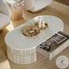 Bella Cream Oval Large Storage Coffee Table