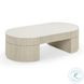 Bella Cream Oval Large Storage Coffee Table