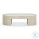 Bella Cream Oval Large Storage Coffee Table