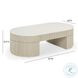 Bella Cream Oval Large Storage Coffee Table