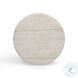 Cynthia Brown and Travertine Round Concrete Stone Top Outdoor Occassional Table Set
