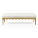 Oodle Cream Performance Fabric Upholstered Bed Bench