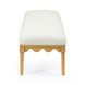Oodle Cream Performance Fabric Upholstered Bed Bench