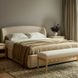 Oodle Cream Performance Fabric Upholstered Bed Bench