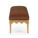 Oodle Bronze Performance Fabric Upholstered Bed Bench