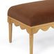 Oodle Bronze Performance Fabric Upholstered Bed Bench