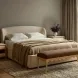 Oodle Bronze Performance Fabric Upholstered Bed Bench