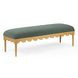Oodle Green Performance Fabric Upholstered Bed Bench
