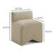 Pippa Taupe Performance Fabric Upholstered Accent Stool