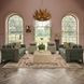 Pippa Taupe Performance Fabric Upholstered Accent Stool