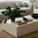 Romy Cream Travertine Rectangular Coffee Table