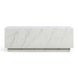 Romy White Marble Rectangular Coffee Table