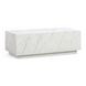 Romy White Marble Rectangular Coffee Table