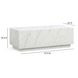 Romy White Marble Rectangular Coffee Table