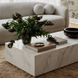 Romy White Marble Rectangular Coffee Table