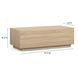 Romy Faux Wood Rectangular Coffee Table