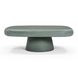 Darial Green Rectangular Outdoor Concrete Top Coffee Table