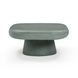 Darial Green Rectangular Outdoor Concrete Top Coffee Table